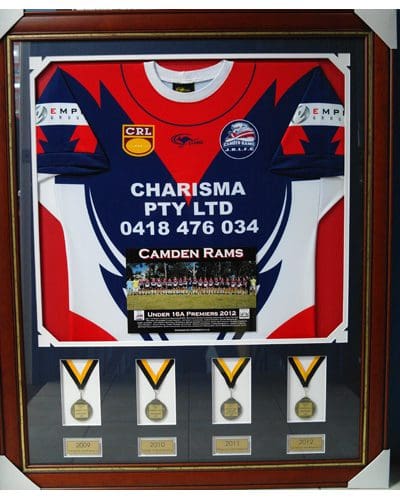16_193_16_188_Camden Rams U16_s premiers jersey with medals w