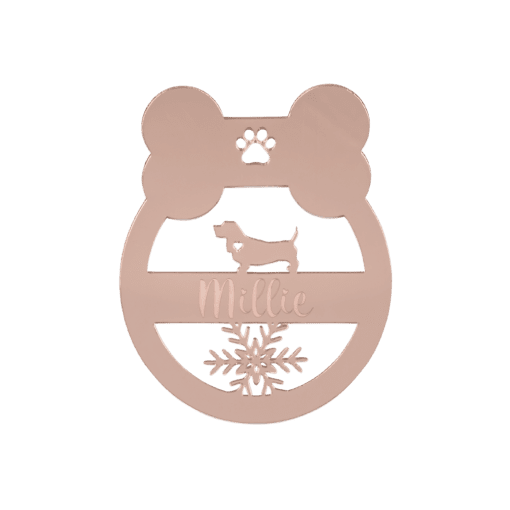Custom Breed, Dog Bone Ornament