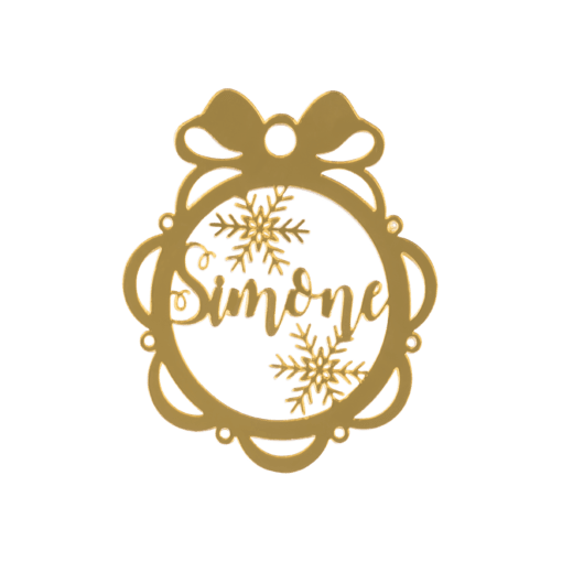 Personalised Decorative Snowflake Bauble - Image 2