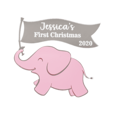 First Christmas Ornament (Pink)