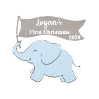 First Christmas ornament (Blue)