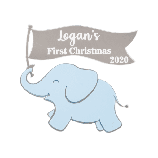 First Christmas ornament (Blue)
