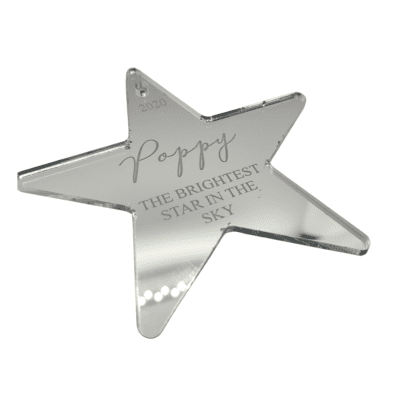 Personalised Brightest Star ornament