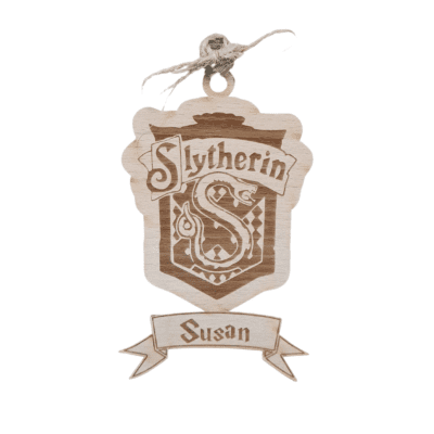 Personalised Slytherin Crest ornament