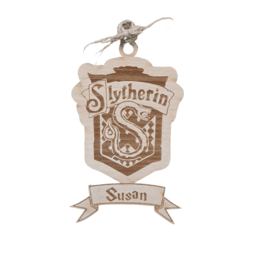 Personalised Slytherin Crest ornament