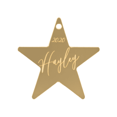 Personalised Star Ornament