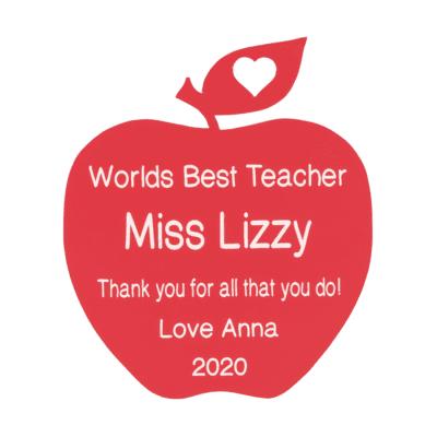 Apple Teachers ornament