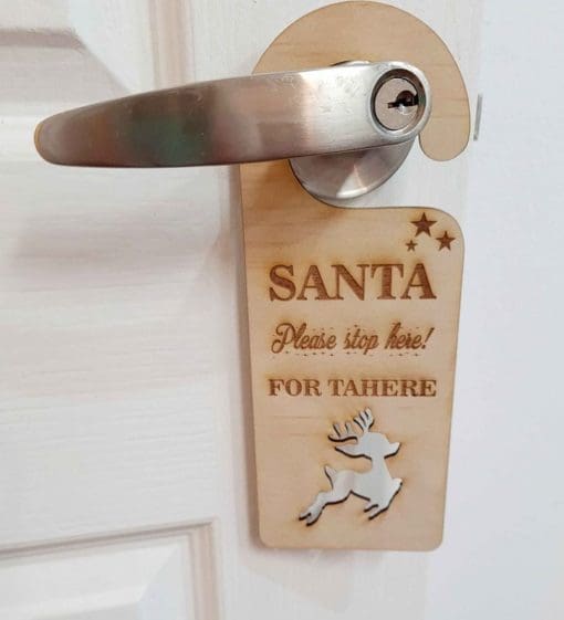 Santa stop here door handle - Image 2