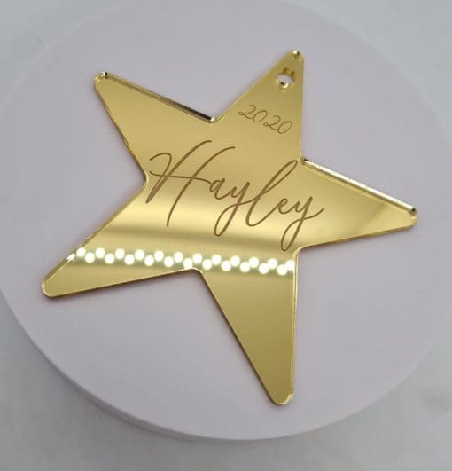Personalised Star Ornament - Image 4