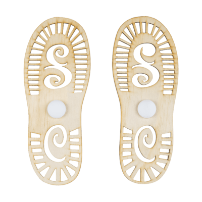 Santa boot stencil SC