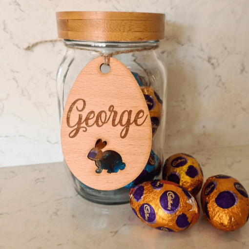 Easter Egg gift tag - Plywood - Image 2