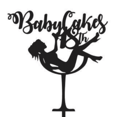 Custom 18th Cake Topper