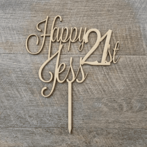 Custom 21st Cake topper - Image 2