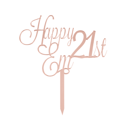 Custom 21st Cake topper