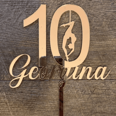 Custom Aerial Silhouette cake topper