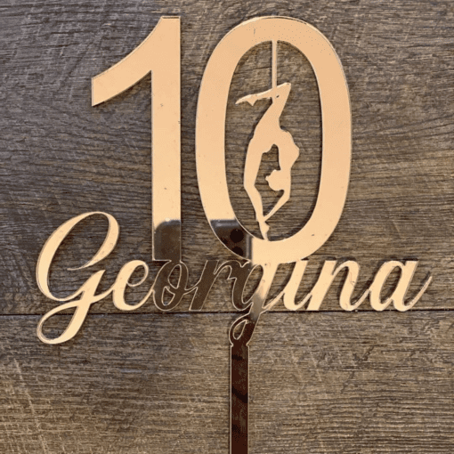 Custom Aerial Silhouette cake topper
