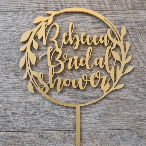 Personalised Wreath Cake Topper - Image 2
