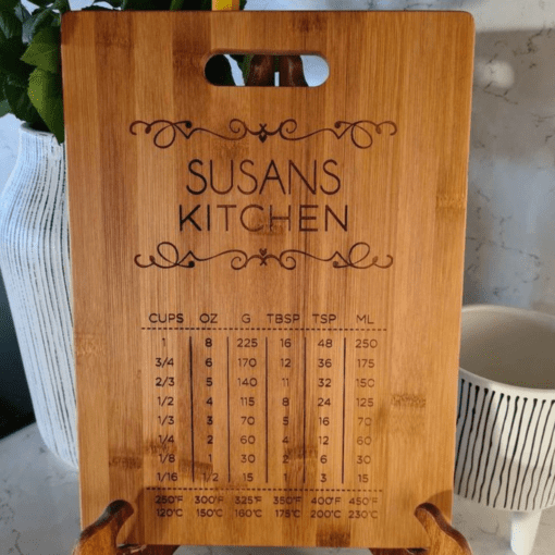 Personalised Metric Conversion Chart Chopping board - Image 2