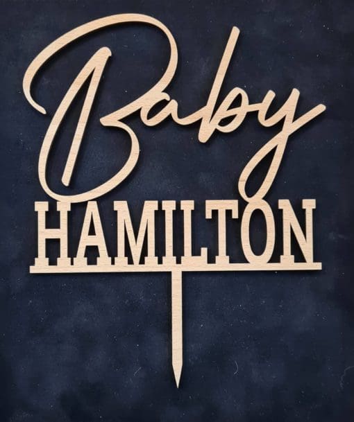 Personalised Baby cake topper - Image 2