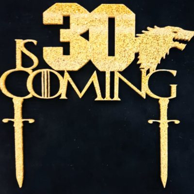 Game of Thrones cake topper
