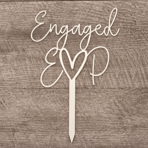 Engaged cake topper - Image 3