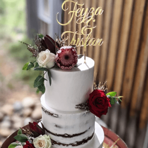 Personalised couple cake topper - Image 2