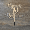 Birthday cake topper