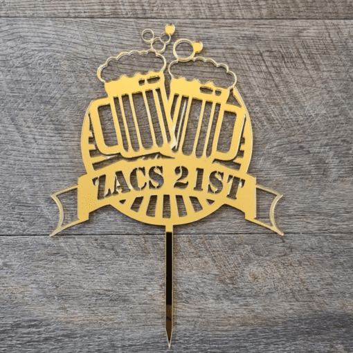 Custom Beers cake topper - Image 3