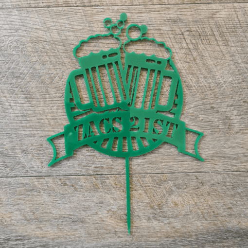 Custom Beers cake topper - Image 2