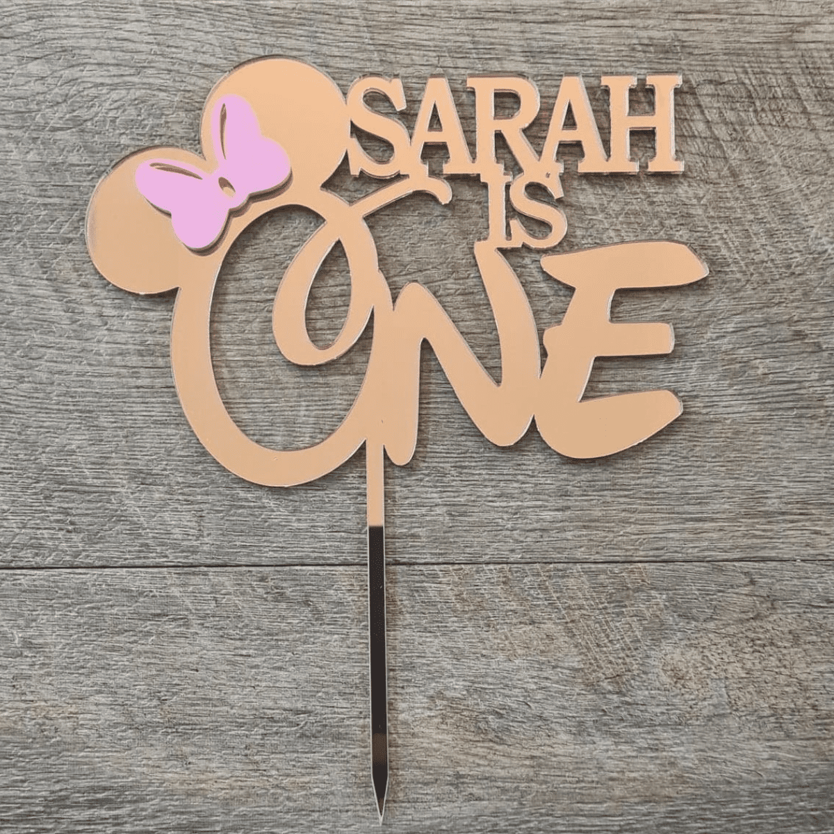 Minnie Mouse Cake Topper (PERSONALIZED)