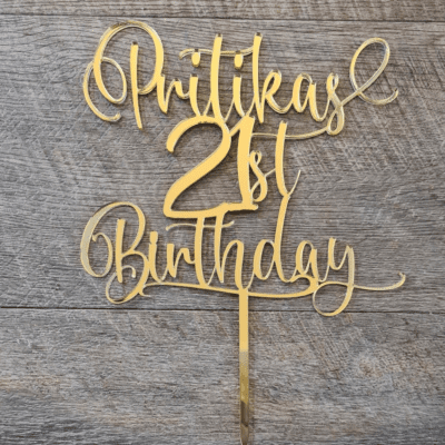 Personalised Birthday Cake topper