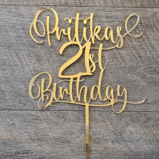 Personalised Birthday Cake topper