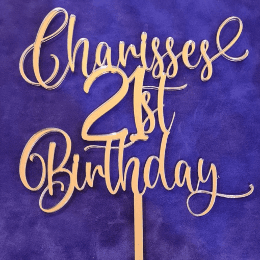 Personalised Birthday Cake topper - Image 4