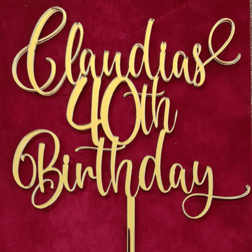 Personalised Birthday Cake topper - Image 3