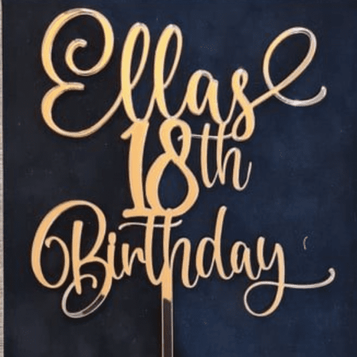 Personalised Birthday Cake topper - Image 2