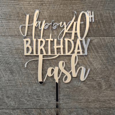Personalised Birthday cake topper