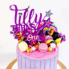 Personalised Unicorn Cake Topper with Stars