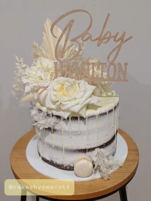 Personalised Baby cake topper