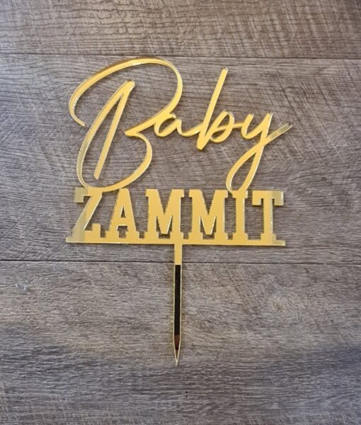 Personalised Baby cake topper - Image 3