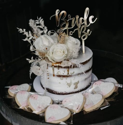 Bride to be cake topper