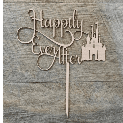 Happily Ever After cake topper