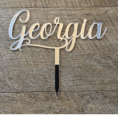 Name only cake topper