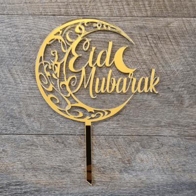 Eid Mubarak Cake Topper