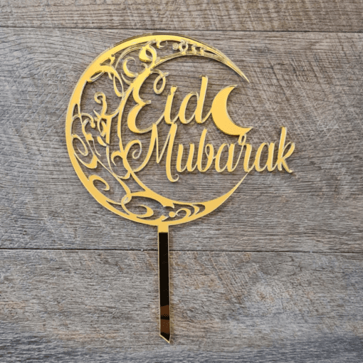 Eid Mubarak Cake Topper