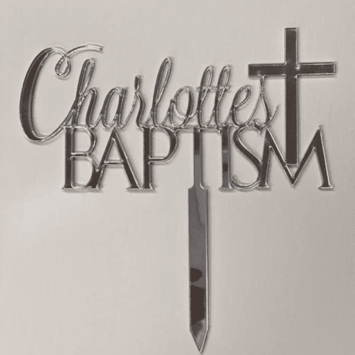 Personalised Baptism Cake topper