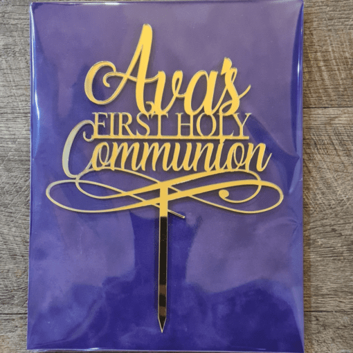Personalised First Holy Communion Cake topper