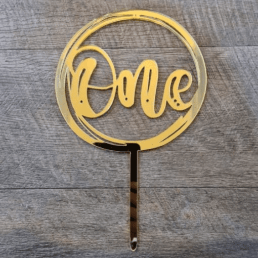 Birthday Round cake topper - Image 2
