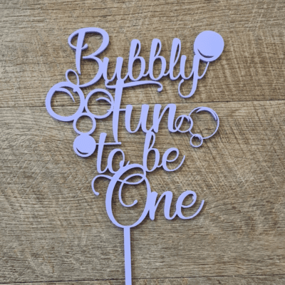 Bubbly Fun Cake Topper