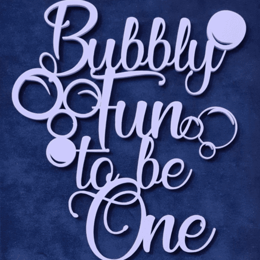 Bubbly Fun Cake Topper - Image 2