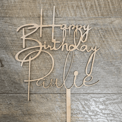 Happy Birthday cake topper - Image 2